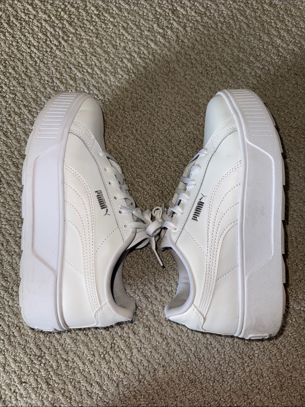 Puma Women's White Low-Top Platform Sneakers - Picture 8 of 8